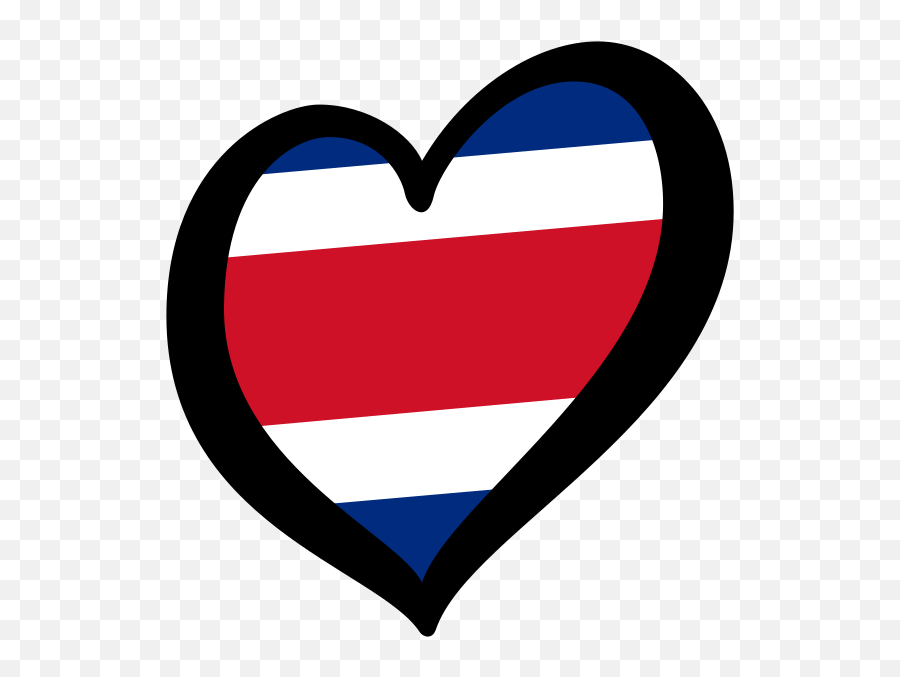 Eurocosta Rica - Heart Emoji,Costa Rican Flag Emoji