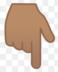 Backhand Index Pointing Down Emoji - Finger