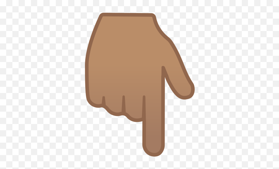 Backhand Index Pointing Down Emoji - Index Finger Pointing Down Emoji,Hand Pointing Emoticon