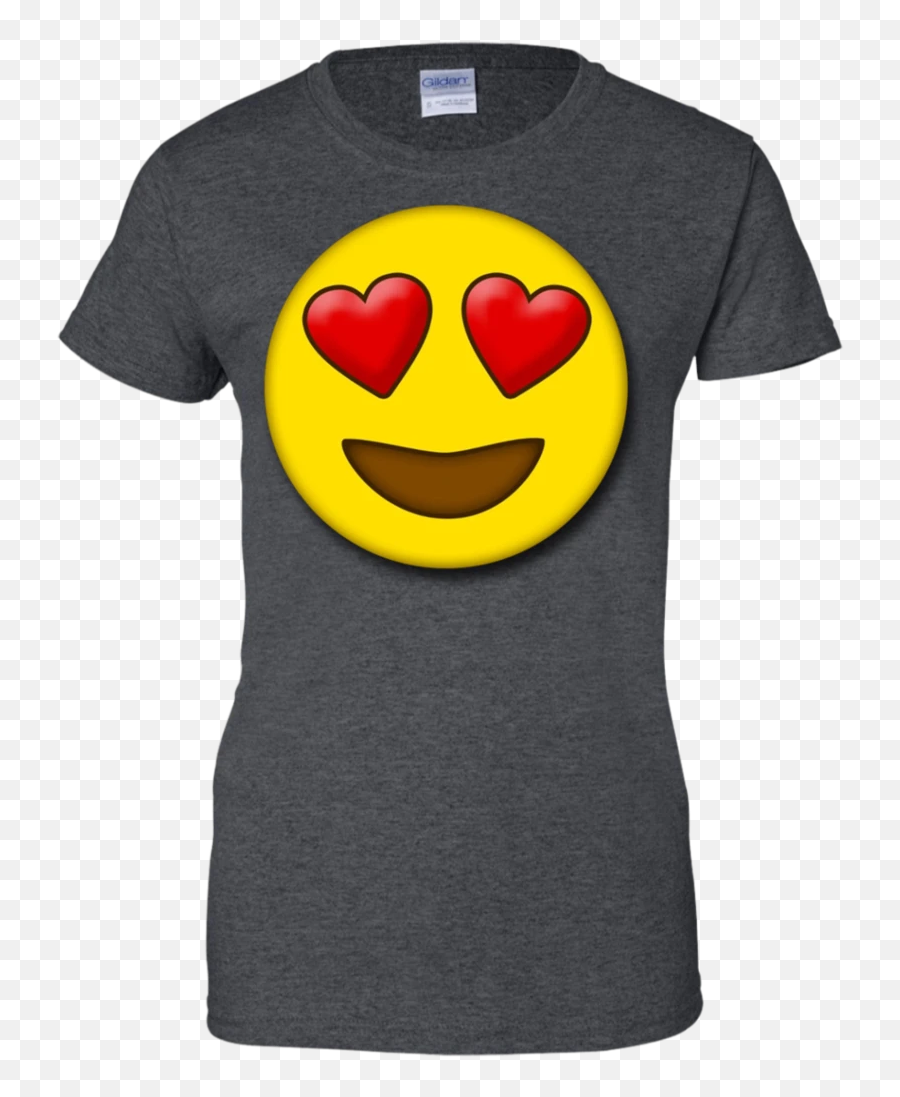 Cute Heart Eyes Emoji Valentines Day Love T Shirt,Women's Emoji Shirt