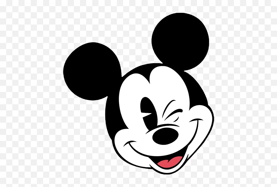 Winking Face Clipart Free Download On Clipartmag - Mickey Mouse Original Face Emoji,Winking Face Emoji