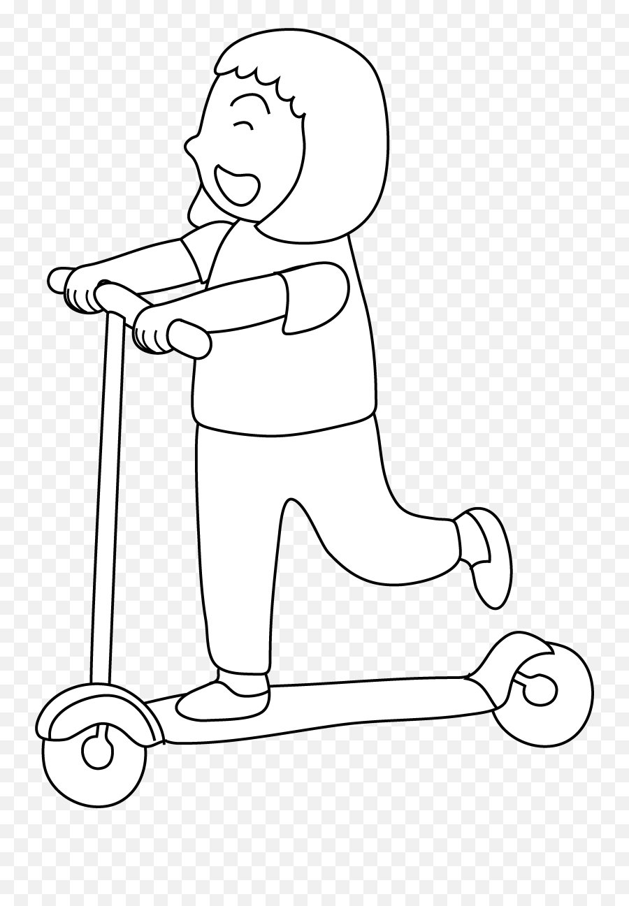 Scooter Clipart Kick Scooter Scooter Kick Scooter - Illustration Emoji,Scooter Emoji