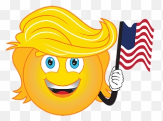 Trump Emoji Flag - Smiley