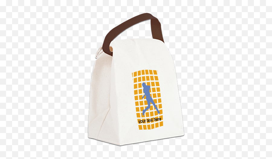 Cool Sport Baseball Canvas Lunch Bag - Canvas Emoji,Emoji Lunch Bag