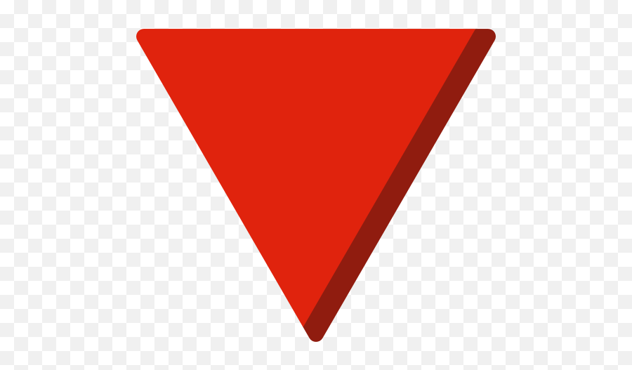 Triangle - Free Shapes Icons Triangulo Rojo Png Emoji,Red Triangle Emoji