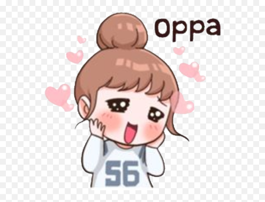 Saranghae Oppa In Korean - Kpop Kawaii Emoji,Korean Crying Emoji