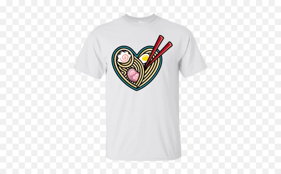Kawaii Shirts U2013 Pop Up Tee - Ramen Heart Emoji,Narutomaki Emoji