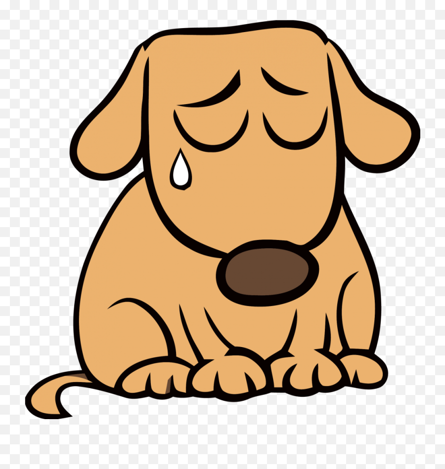 Sad Puppy Clipart Cartoon Illustration - Sad Puppy Clipart Emoji,Puppy Dog Eyes Emoticon