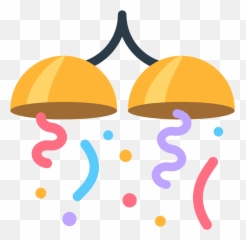 Confetti Ball Emoji Clipart - Party