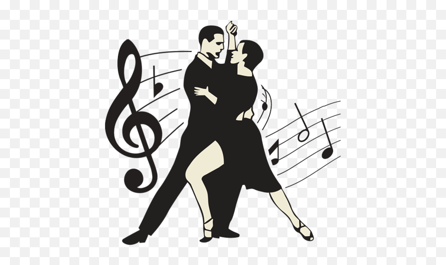 Dancing Couple Stickers - Notas Musicais Com Fundo Transparente Emoji,Couple Dancing Emoji