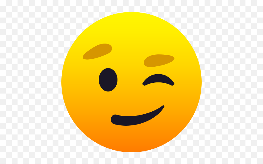 Emoji Smiley Wink Face To - Emoji Cara Sonriente,Winky Face Emoji
