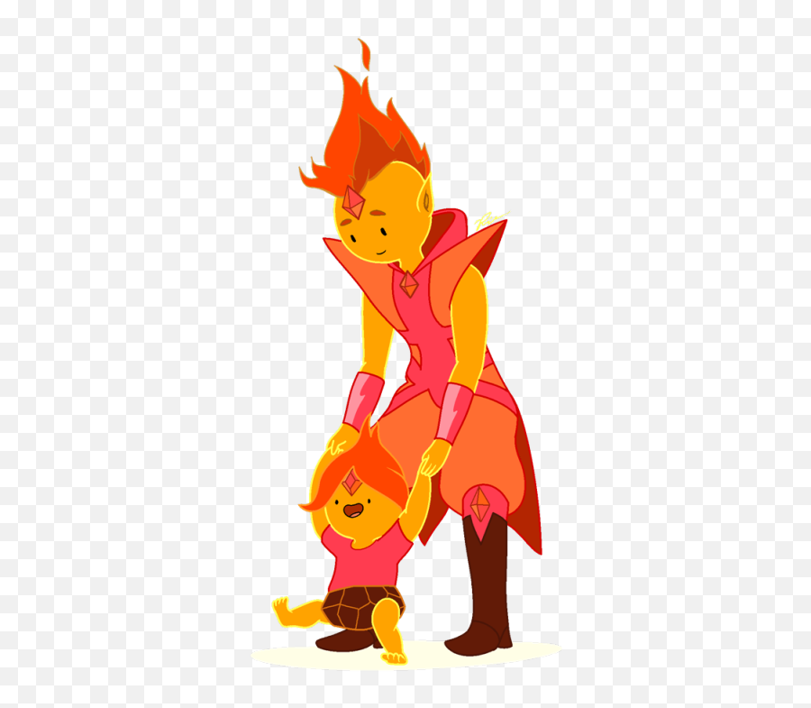 Download Hd Clip Art Flame - Flame Princess And Flame Prince Adventure Time Flame Prince Emoji,Prince Emoji