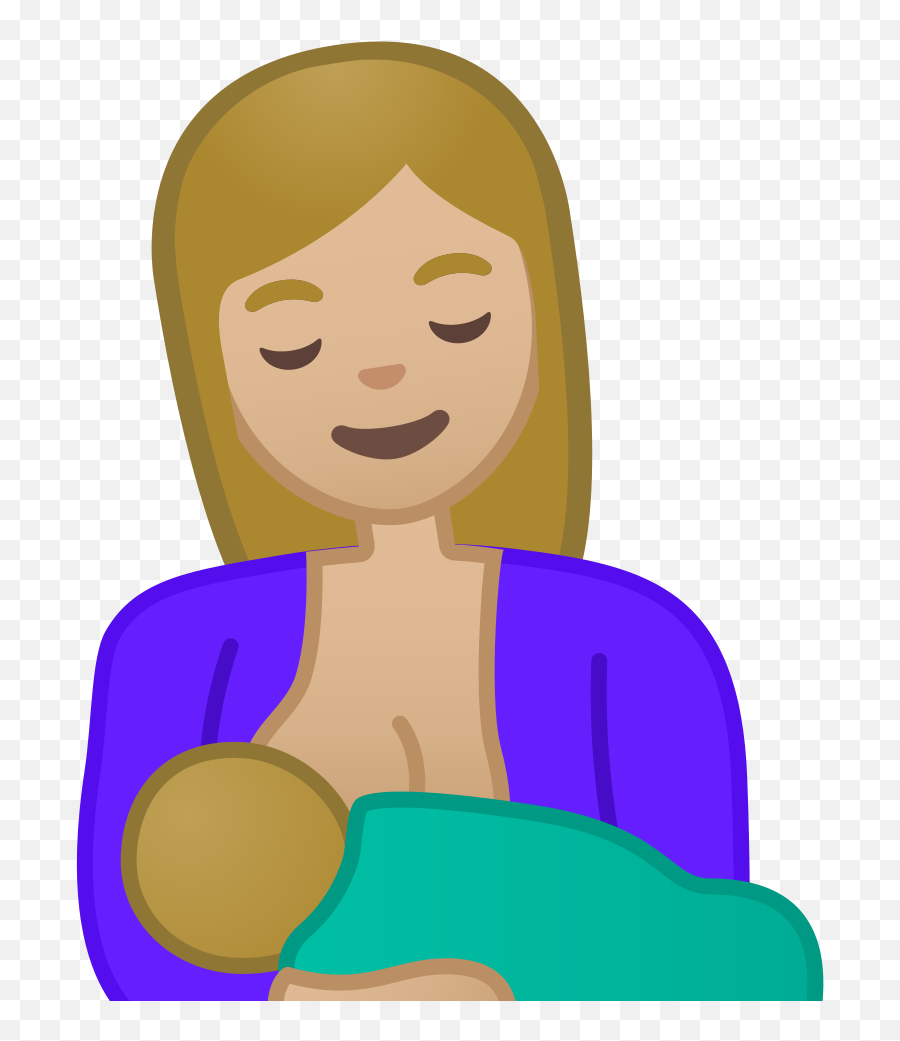 Breast Feeding Medium Light Skin Tone - Breast Light Skin Emoji,Boobie Emoji