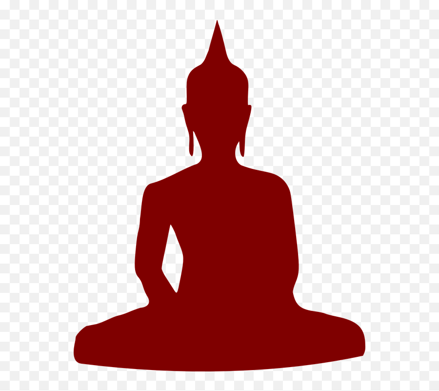 Free Buddhism Yoga Vectors - Buddha Silhouette Png Emoji,Yin Yang Emoji