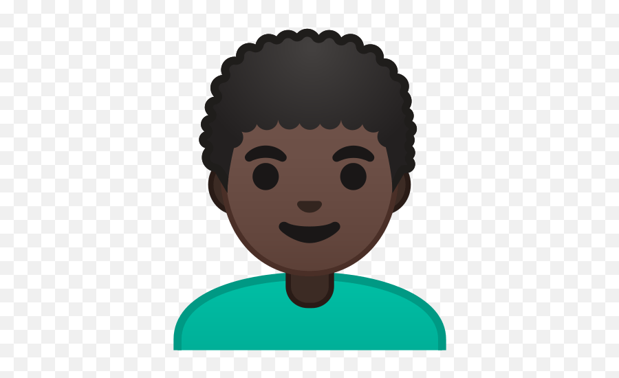 Dark Skin Tone Curly Hair - Persona Emoji,Curly Hair Emoticon