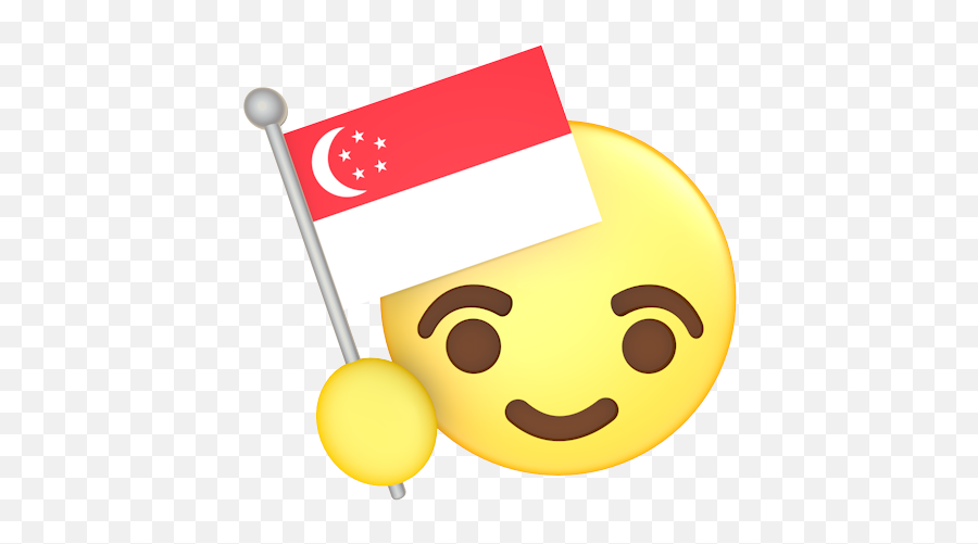 Singapore - Indonesia Flag Emoji,Pr Flag Emoji