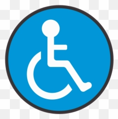 Disabled Handicap Symbol Png - Colores De La Discapacidad Emoji,Going Crazy Emoji