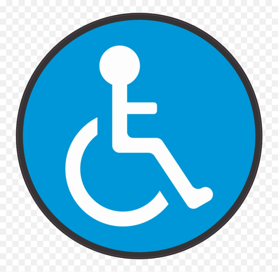Disabled Handicap Symbol Png - Colores De La Discapacidad Emoji,Going Crazy Emoji