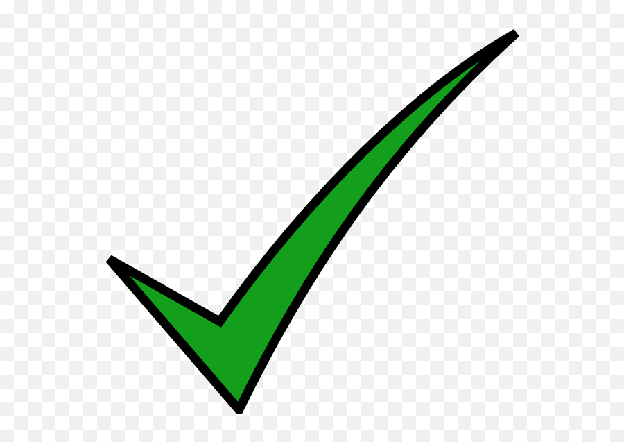 Check Mark Clip Art At Clker Vector Clip Art - Clip Art Check Mark Emoji,Green Check Mark Emoji