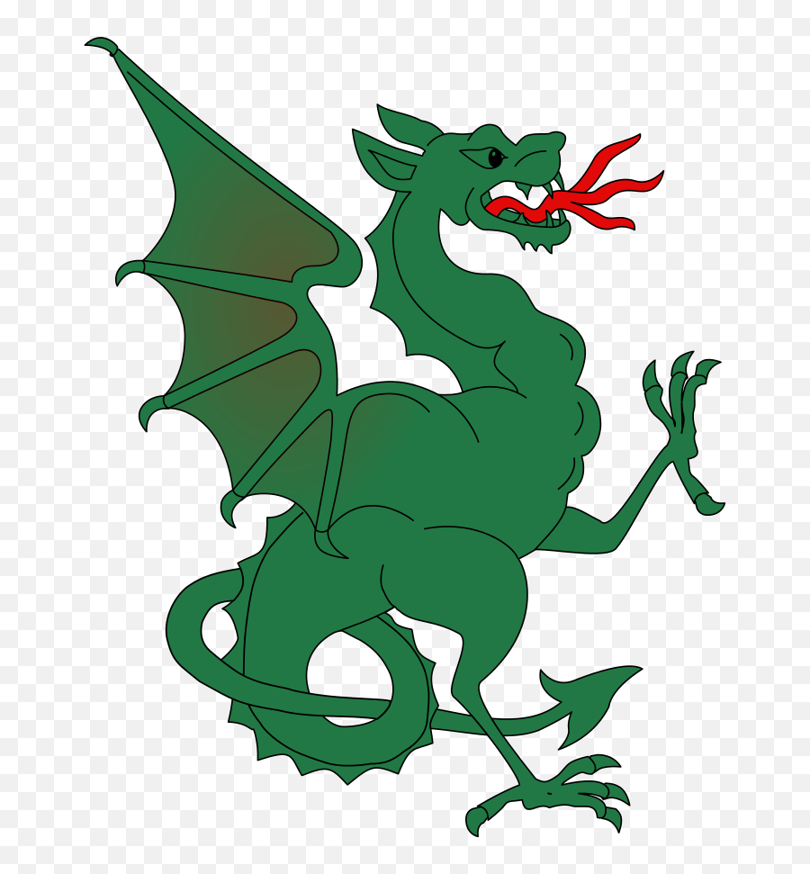 Dragon - Green Dragon Coat Of Arms Emoji,Dragon Head Emoji