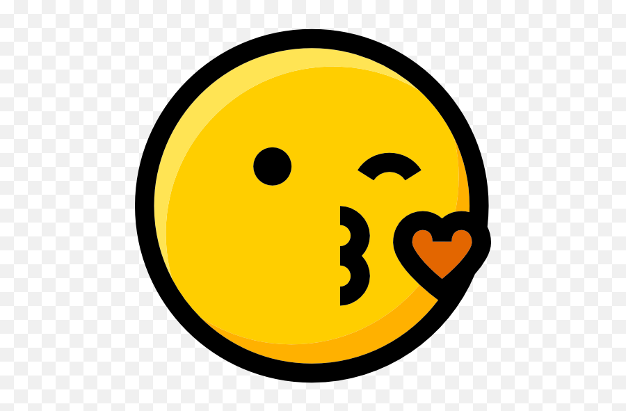 Smileys Feelings Emoticons Faces - Icon Kiss Vector Emoji,No 18 Emoji
