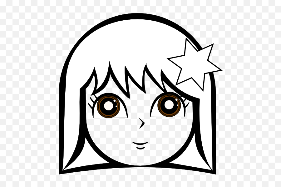 American Clipart Face Picture - Cute Girl Face Clipart Black And White Emoji,Free African American Emojis