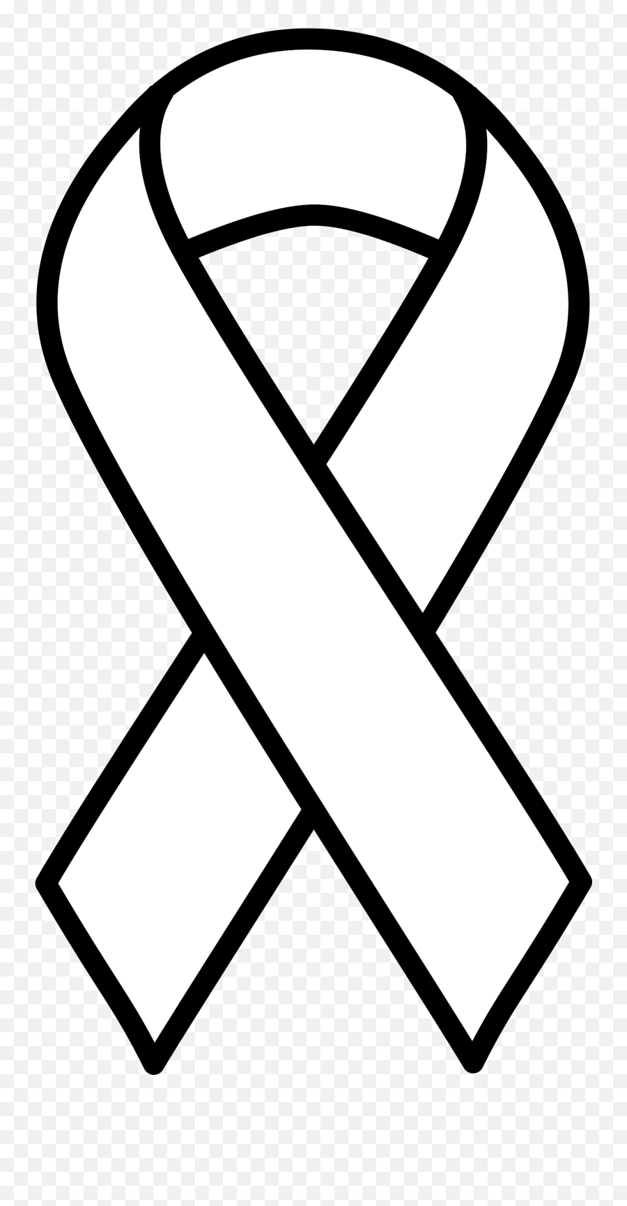 Cancer Clipart Png - Cancer Ribbon Black And White Emoji,Emoji Cancer Ribbon