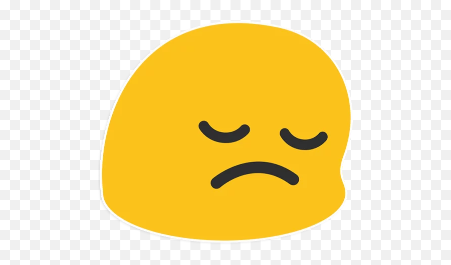 Emoji - Android Sad Blob Emoji,Colbert Emoji