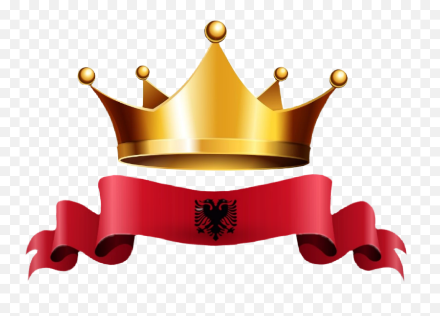 Popular And Trending Albania Stickers On Picsart - Gold Crown White Background Emoji,Albanian Flag Emoji
