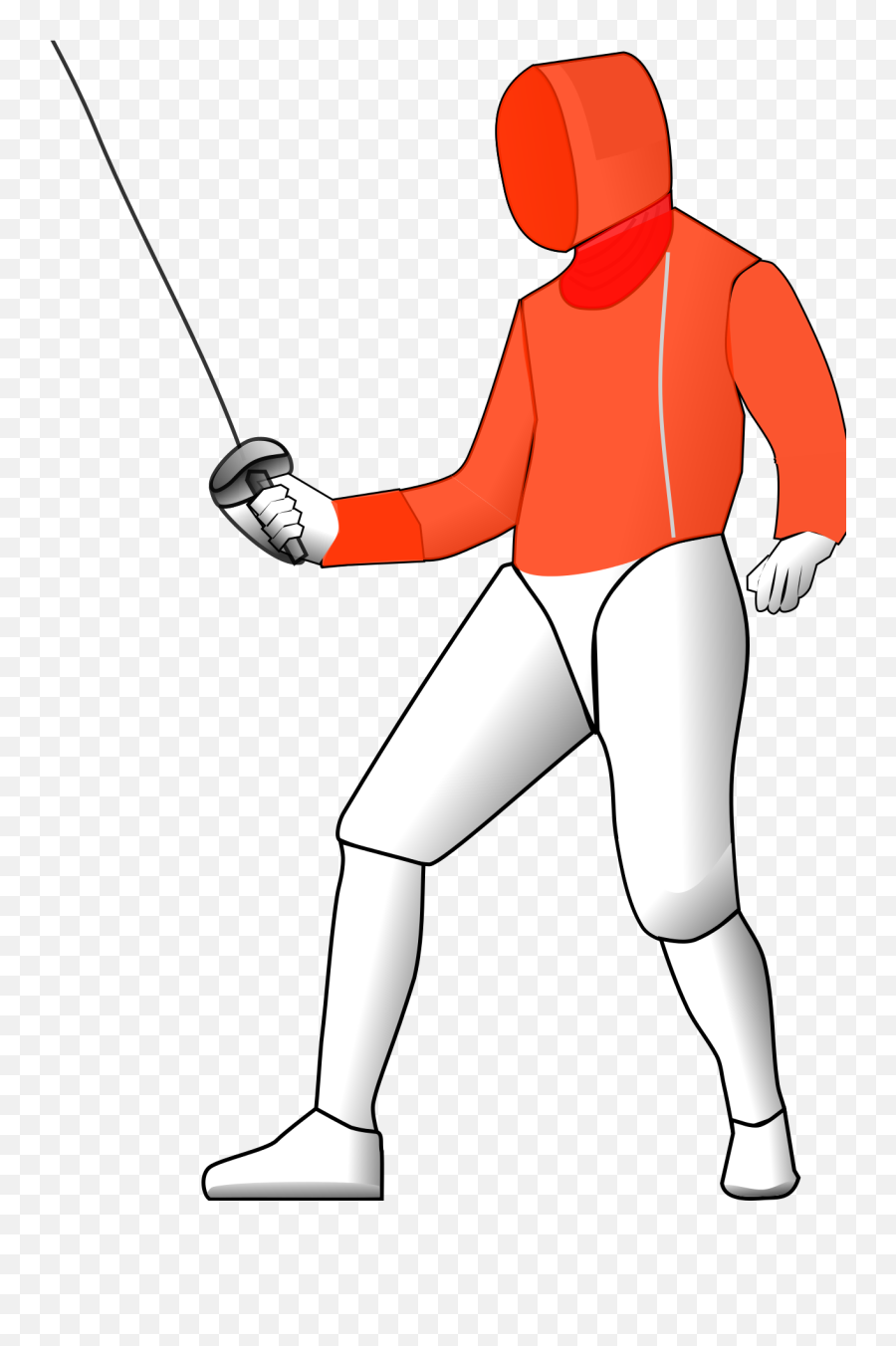 Fencing Drawing Sword Transparent Png - Sabre Fencing Target Area Emoji,Fencing Emoji
