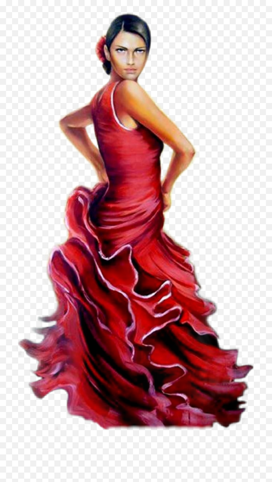 Popular And Trending Flamenca Stickers On Picsart - Gown Emoji,Flamenca Emoji