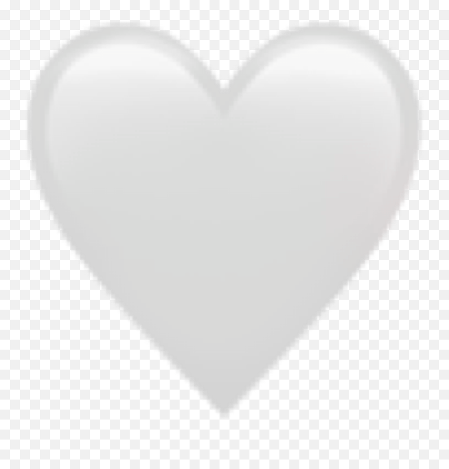 Heart White Emoji Iphone Aestheticwhite Freetoedit - Heart,White Heart Emoji Iphone