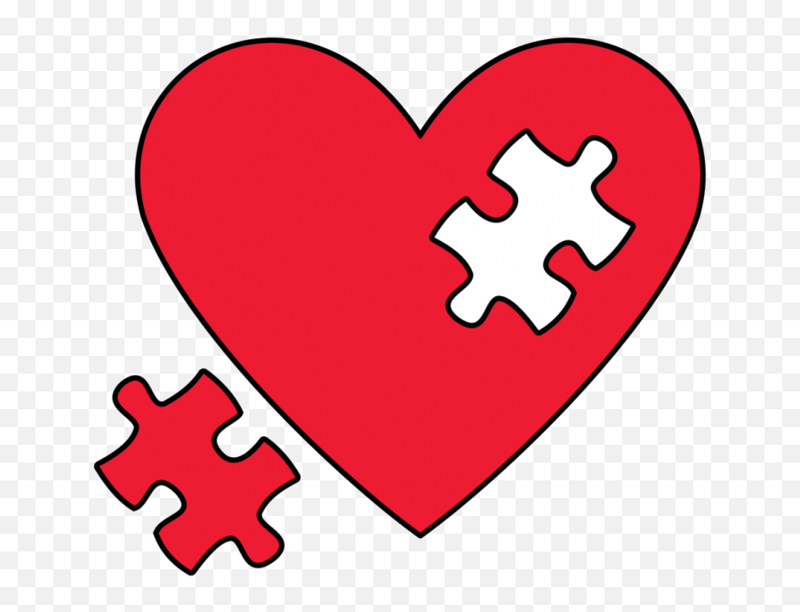 Broken Heart Png Emoji Images Free - Missing Puzzle Heart Clipart,Emoji For Broken Heart