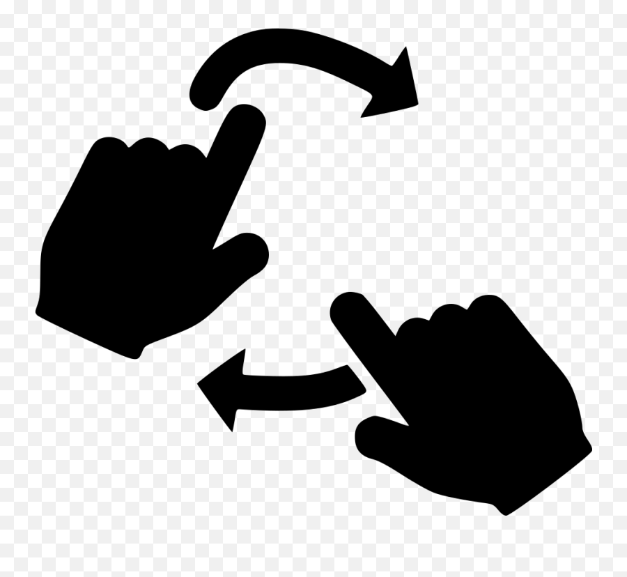 Two Hands Comments - Hands Rotating Clipart Emoji,Two Hands Emoji