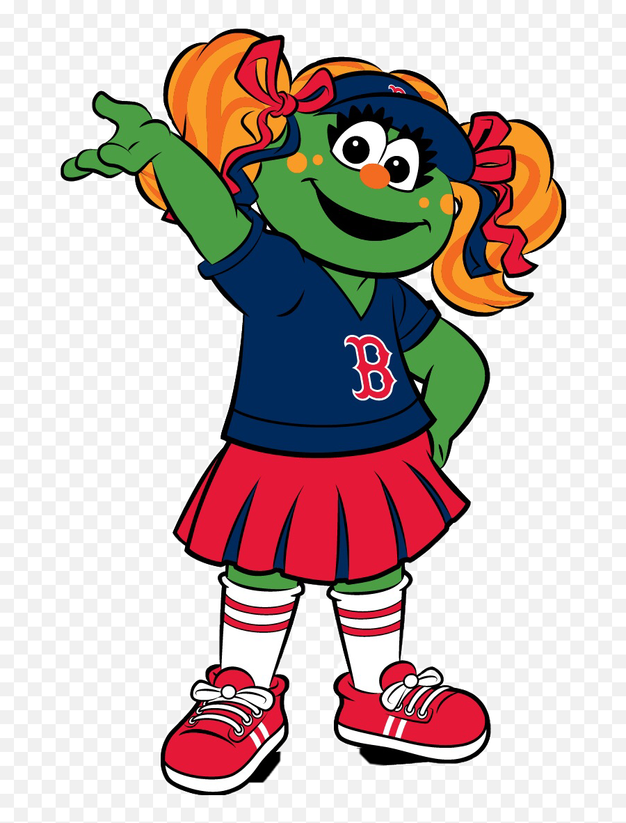 Tessiethegreenmonster Mlb Baseball Mascot Redsox Freeto - Red Sox Mascot Girl Emoji,Red Sox Emoji