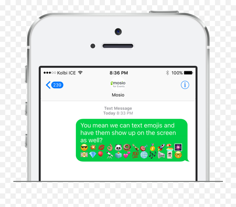 Mosio - Cell Phone Text Screen Emoji,Texting With Emojis