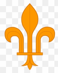Vector Illustration Of Orange Fleur - Flor De Lis Naranja Emoji,Crab Emoticon