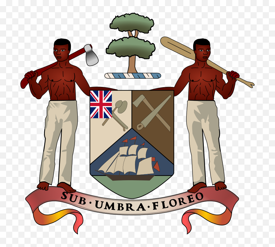 Full Arms Of British Honduras - British Honduras Coat Of Arms Emoji,Union Jack Emoji