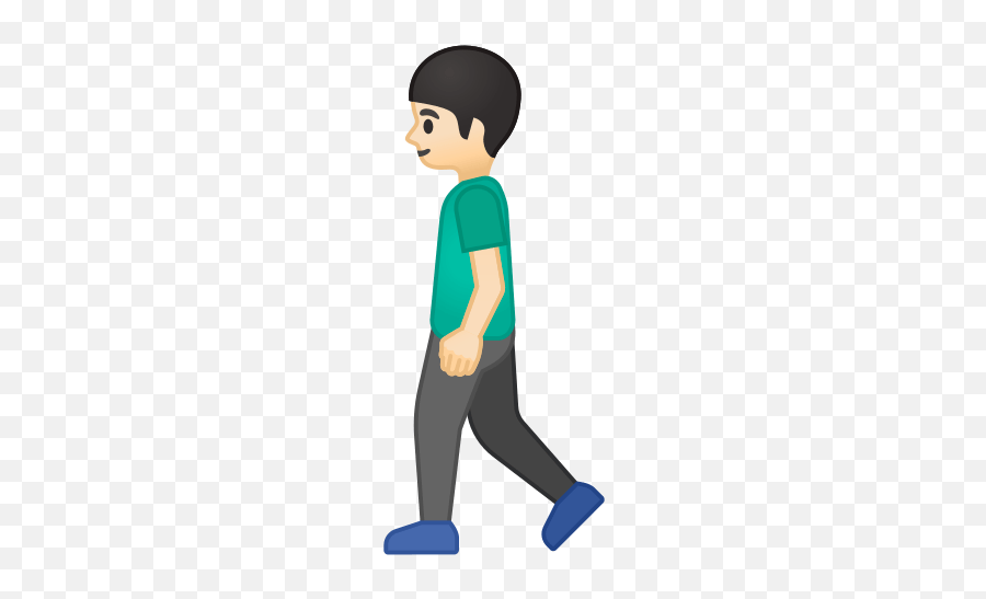 Walking Emoji With Light Skin Tone - Walking Emoji,Light Skin Emoji