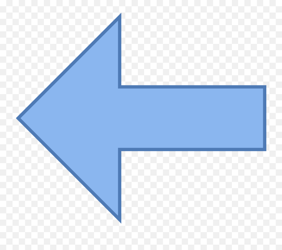 Library Of Picture Of Arrow Pointing Left Png Files - Blue Arrow Pointing To The Left Emoji,Left Arrow Emoji