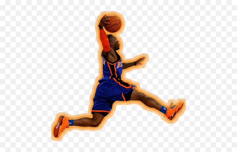 Nba Players Stickers Stickers For Telegram - Basketball Player Transparent Background Emoji,Slam Dunk Emoji