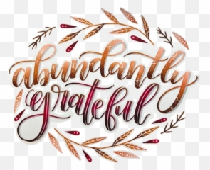 Grateful Thanksgiving Happythanksgiving - Calligraphy Emoji