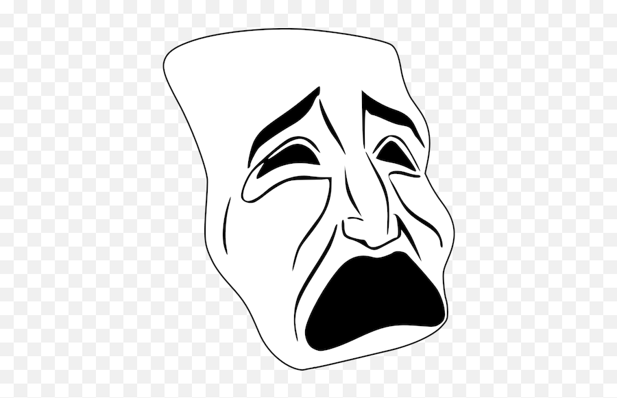 Tragic Mask - Tragedy Mask Clip Art Emoji,Drama Masks Emoji