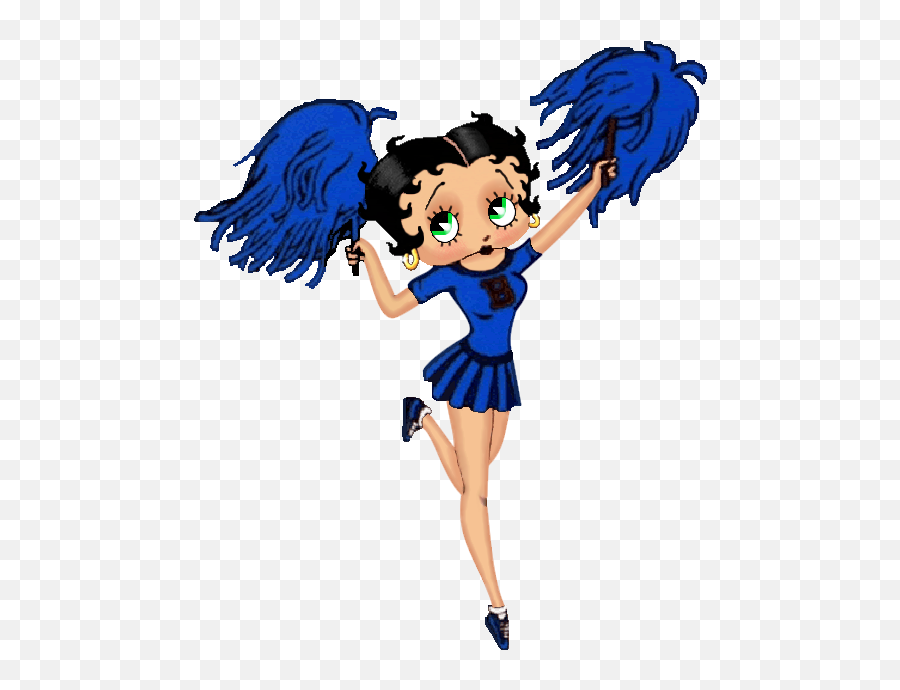 Bb Around The World Cheerleader Image By Khunpaulsak - Cowboys Betty Boop Svg Emoji,Cheerleader Emoji