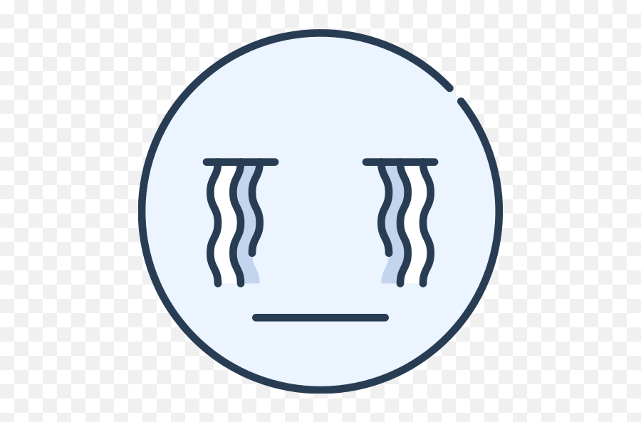 Cry Emoji Emotion Emotional Face Free Icon Of Emoji - Circle,Emoji Cry