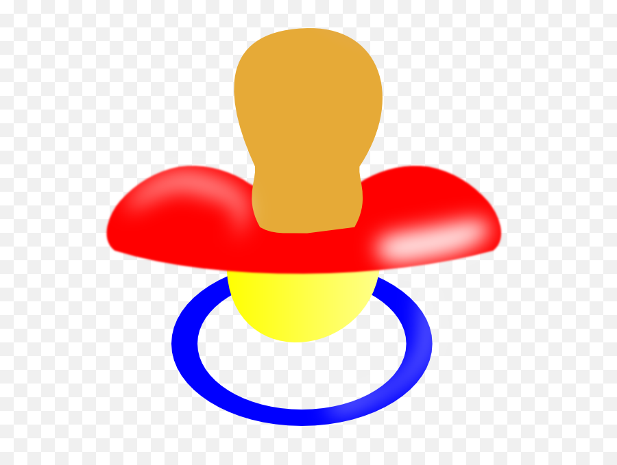 Red Pacifier Clipart - Pacifier Clip Art Emoji,Pacifier Emoji