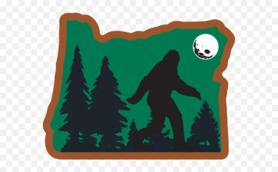 Oregon Clipart Love - Oregon Sasquatch Stickers Oregon Sasquatch Emoji,Sasquatch Emoji
