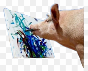pig pignose art - Sticker by Crazy Stitch Domestic Pig Emoji
