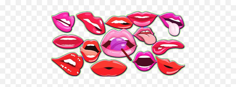 Lips Stickers For Whatsappwastickerapps - Programu Zilizo Clip Art Emoji,Lip Emoticons
