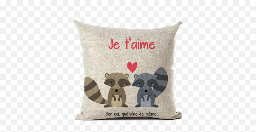 Love Pillow - Valentines Day Animal Transparent Background Emoji,Angel Emoji Pillow